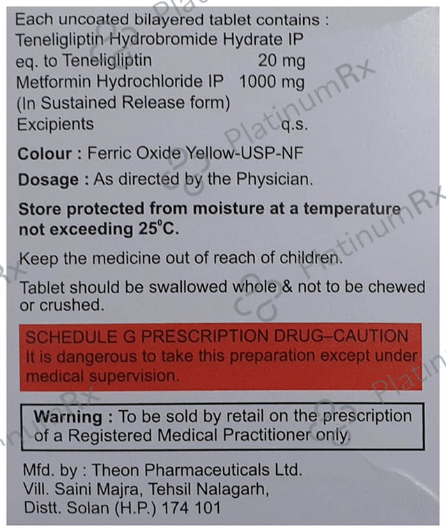 Ruglipt-M 1000 Tablet SR