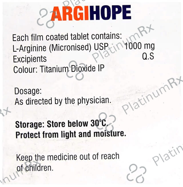 Argihope 1000mg Tablet 10s
