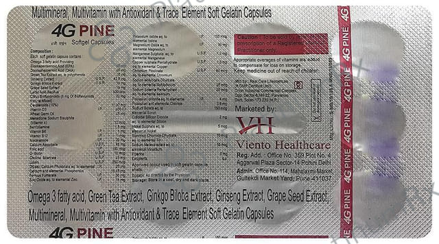 4G Pine Softgel Capsule 10s
