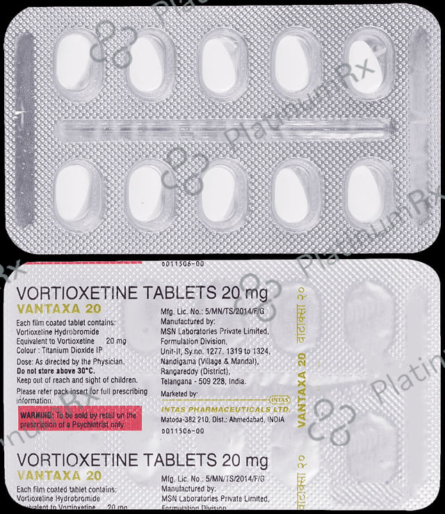 Vantaxa 20mg Tablet