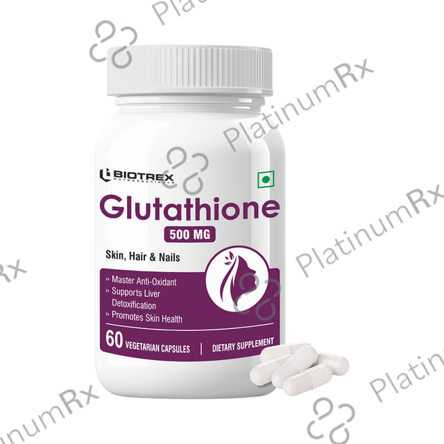 Biotrex Glutathione 500 mg Veg Capsule