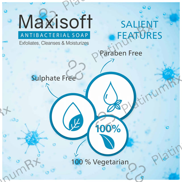 Maxisoft Antibacterial Soap (75gm Each) 1 Pack