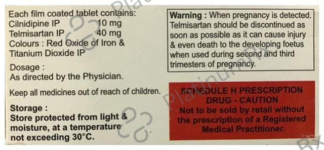 Cilnitab T 10/40mg Tablet 10s