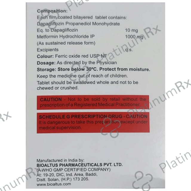 Dapaclan M 1000 Tablet SR