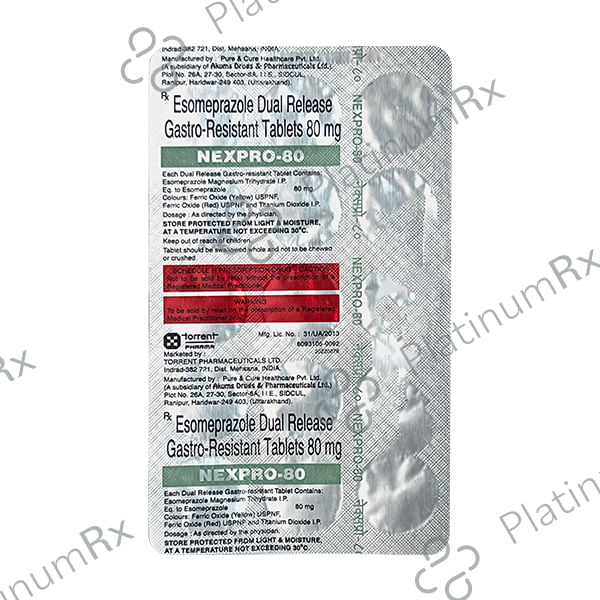 Nexpro 80mg Tablet 15s