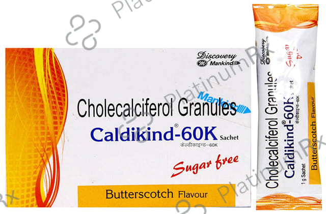 Caldikind 60000IU Sachet Butterscotch 1gm