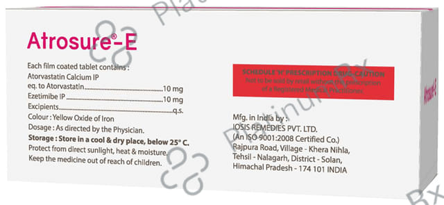 Atrosure E 10/10mg Tablet 10s
