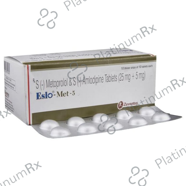 Eslo Met 5/25mg Tablet 10s