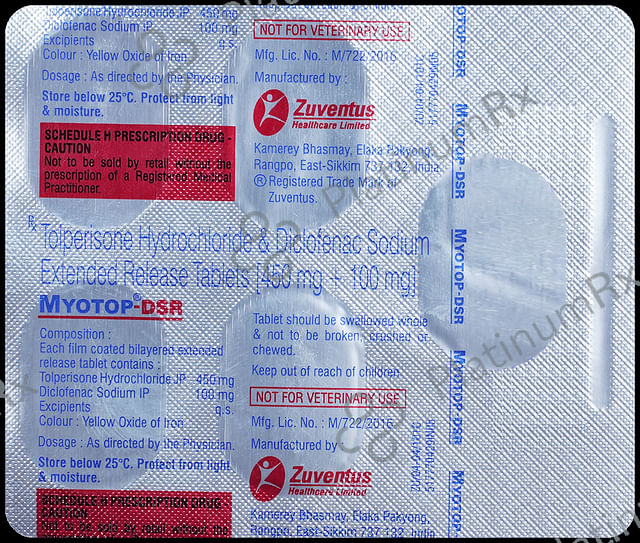 Myotop DSR 450/100mg Tablet 5s