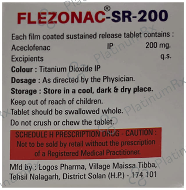 Flezonac 200mg Tablet SR