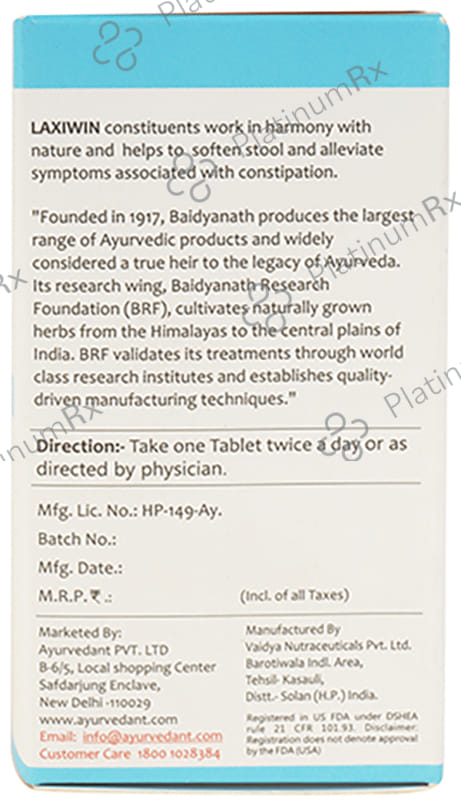 Baidyanath Ayurvedant Laxiwin Tablet