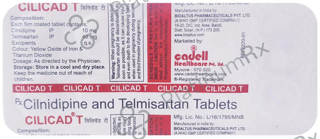 Cilicad T 10/40mg Tablet 10s