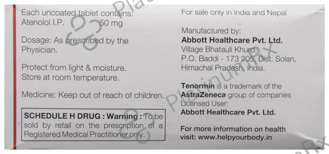 Tenormin 50mg Tablet 14s