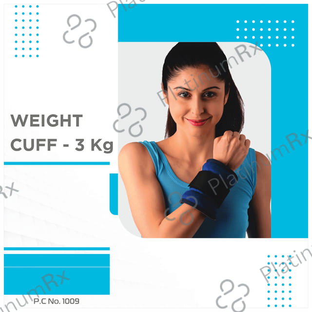 Vissco 3Kg Wrist Weight Cuff Universal Blue
