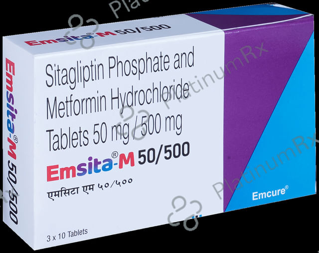 Emsita M 50/500mg Tablet 10s