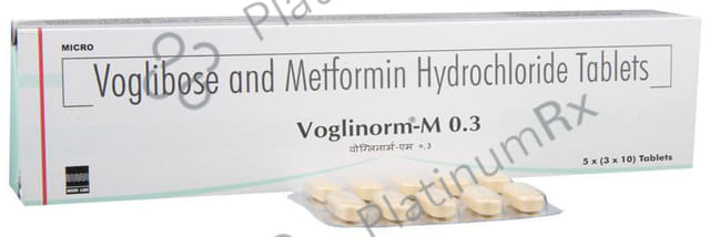 Voglinorm M 0.3/500mg Tablet 10s