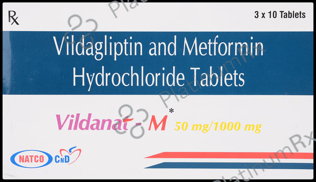Vildanat M 1000/50mg Tablet 10s