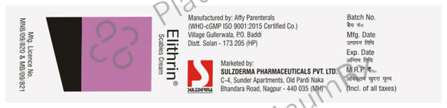 Elithrin Scabies Cream 40gm