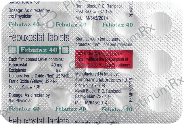 Febutaz 40mg Tablet 15s