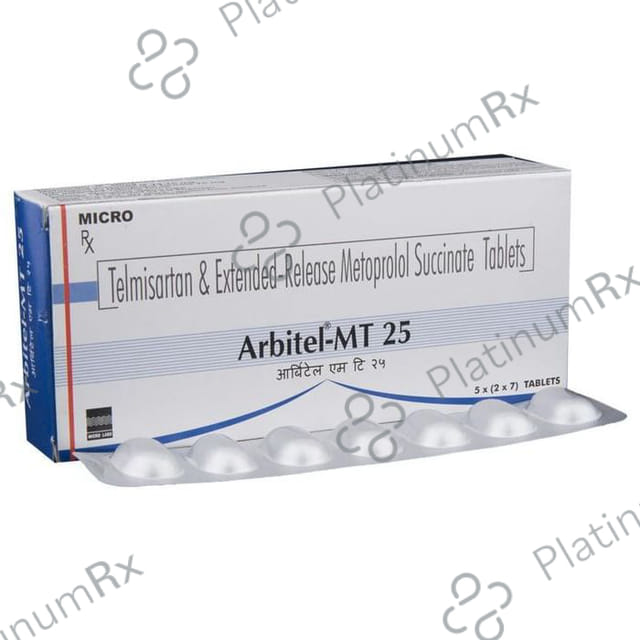 Arbitel MT 25/40mg Tablet ER 7s
