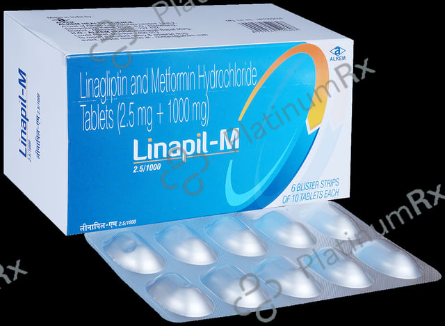 Linapil M 2.5/1000mg Tablet 10s