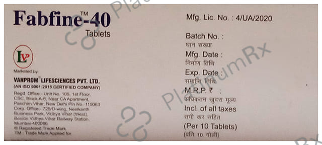 Fabfine 40 Tablet