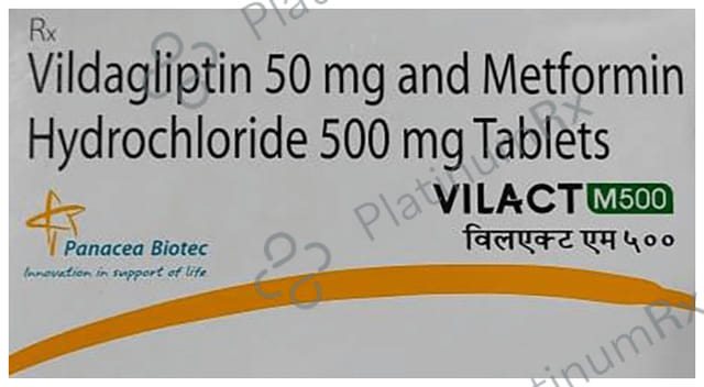 Vilact M 500/50mg Tablet 10s