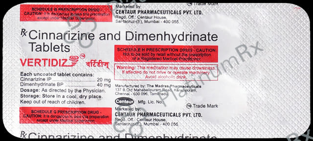 Vertidiz 20/40mg Tablet 10s