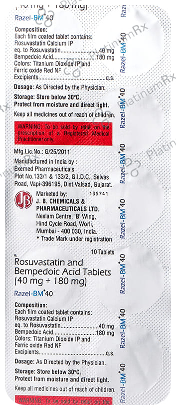 Razel BM 180/40mg Tablet 10s