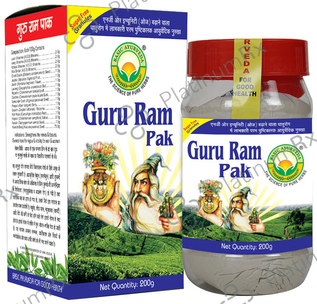 Basic Ayurveda Guru Ram Pak Granules Sugar Free