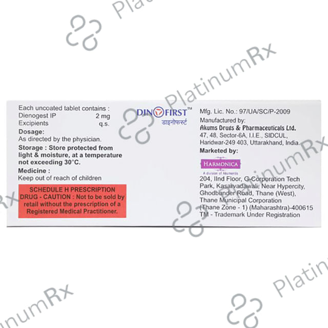 Dinofirst 2mg Tablet 14