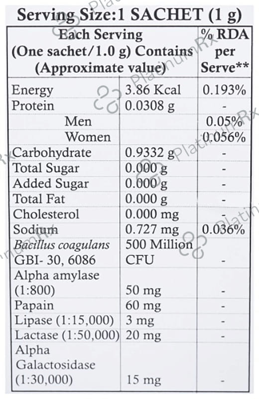 Tummy Soft Ad Sachet 1gm
