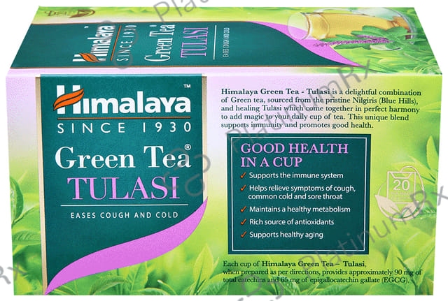 Himalaya Green Tea Sachet (2gm Each) Tulasi 20 Sachets