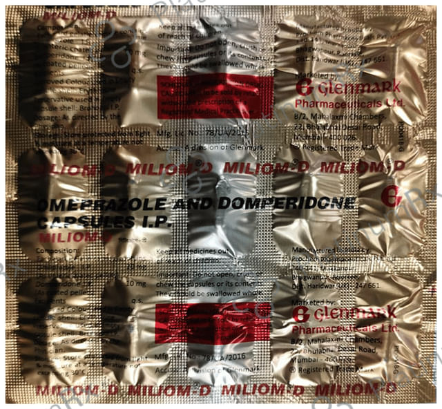 Miliom D 10/20mg Capsule 15s
