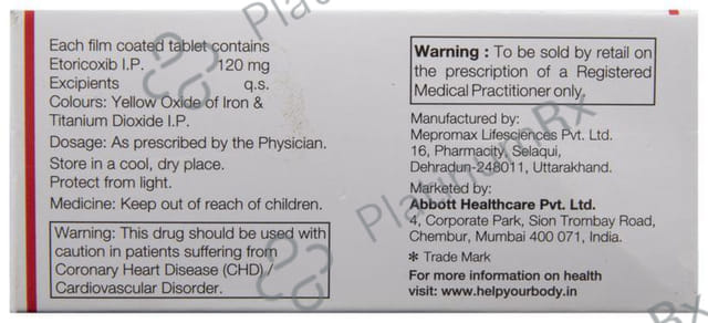 Etody 120mg Tablet 10s