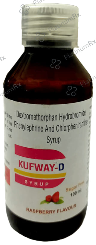 Kufway D Syrup Raspberry Sugar Free 100ml