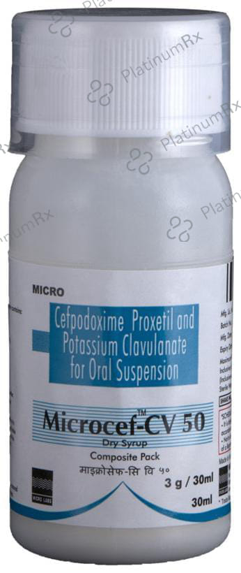 Microcef CV 50/31.25mg Dry Syrup 30ml