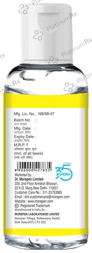 Dr. Morepen Protect Instant Hand Sanitizer Lemon 100 Sanitizer