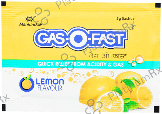 Gas O Fast Lemon Sachet 5gm