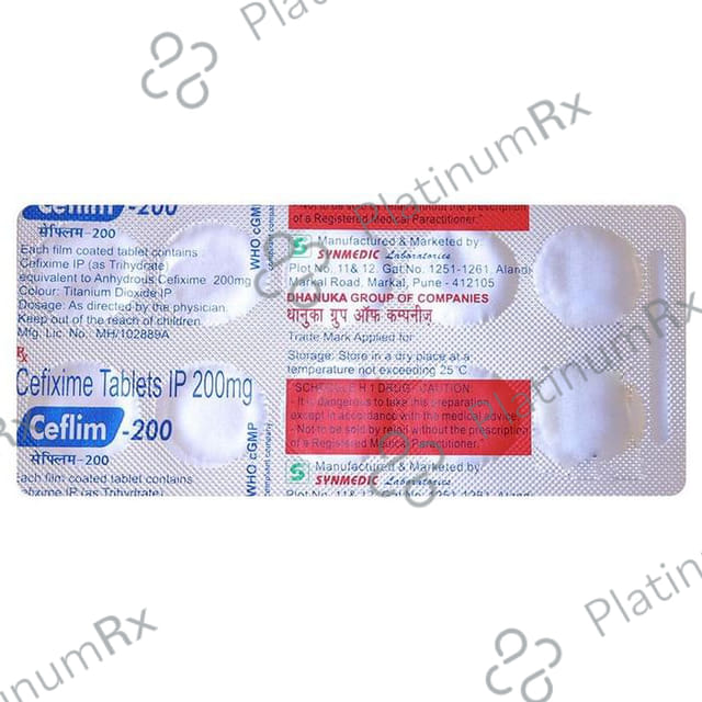 Ceflim 200mg Tablet 10s