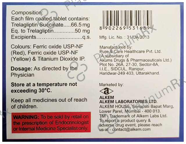 Onetrela 50mg Tablet 4s
