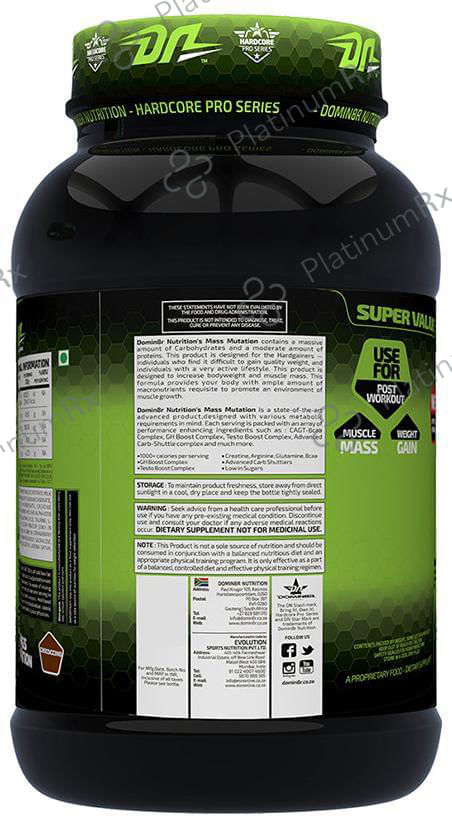 DOMIN8R Mass Mutation Powder Chococcino 2 lb