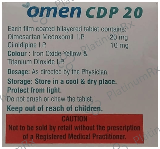 Omen CDP 20/10mg Tablet 10s