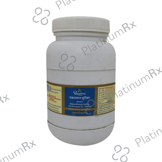Dhootapapeshwar Makardhwaja Gutika Premium Quality Suvarnakalpa Tablet