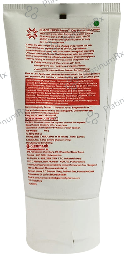 Phace dSP30 Renou Day Cream Sunblock 40gm