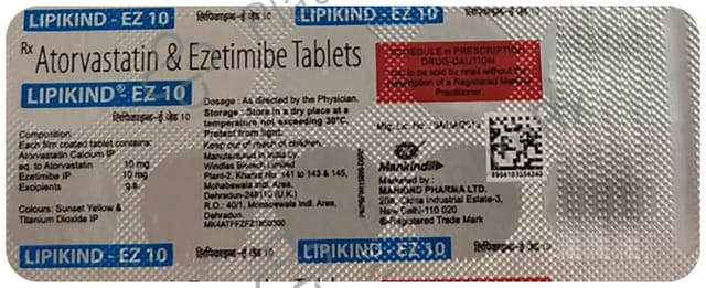 Lipikind EZ 10mg/10mg Tablet