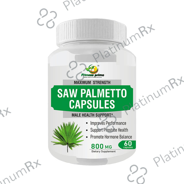 Fitness Prime Maximum Strength Saw Palmetto Male Health Support 800mg Capsule