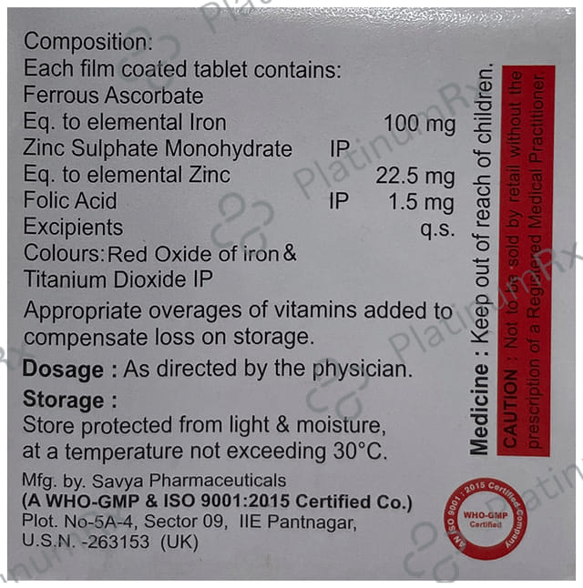 Ferrigrand XT Tablet 15s