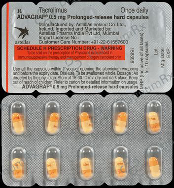 Advagraf 0.5mg Capsule
