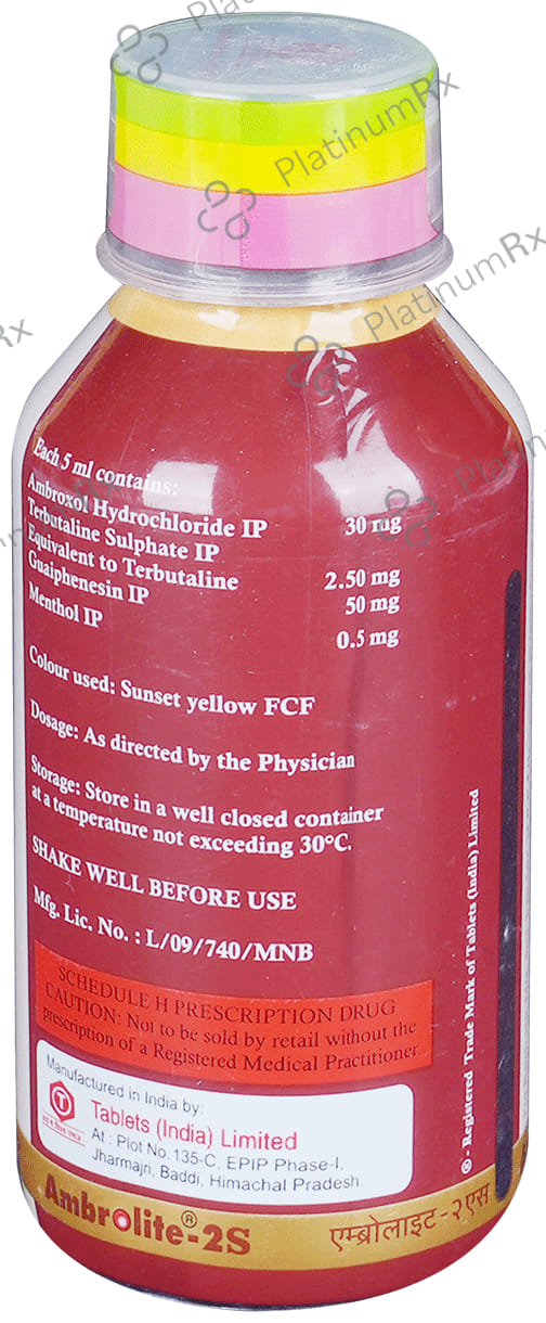 Ambrolite 2S Expectorant 100ml